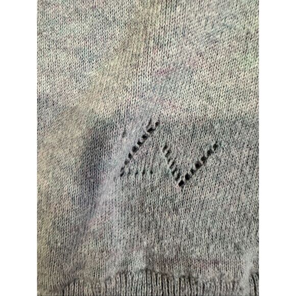 Zadig & Voltaire greyish/purple cropped oversized crewneck bell sleeves, size XS - Picture 5 of 8